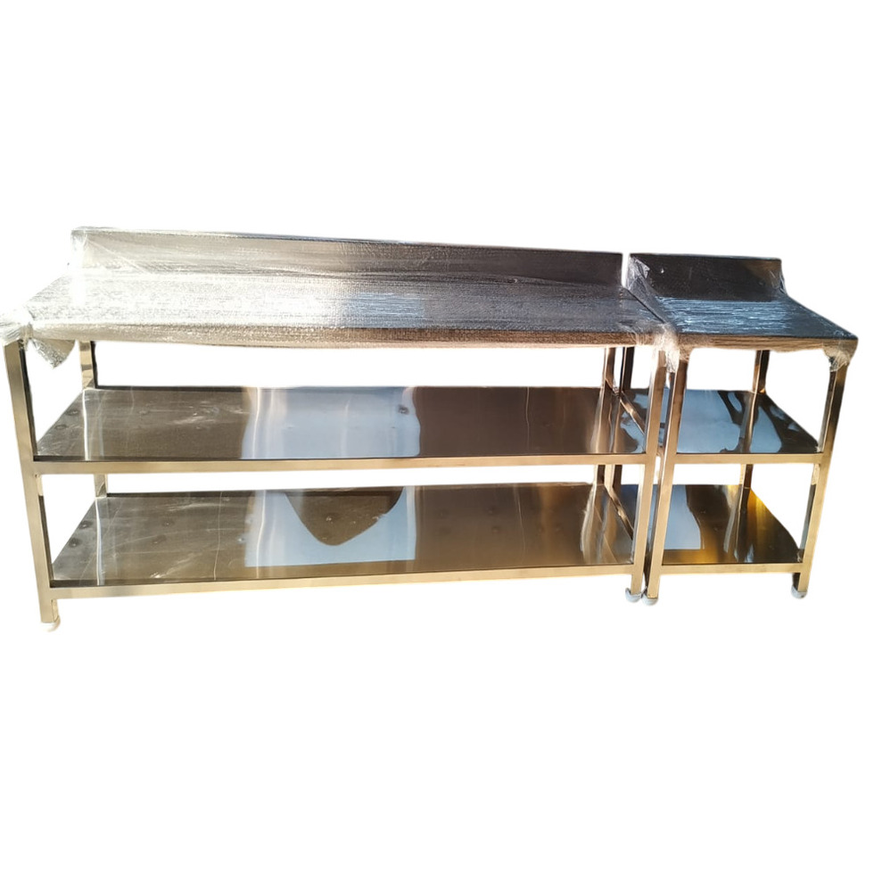 Ss Work Table With Under Shelves - Application: Restaurants