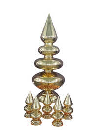 Golden Brass Kalash - Design Type: Traditional