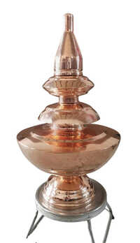 Copper Customized Temple Kalash - Color: Golden