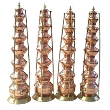 Brass Copper Wedding Chori Set - Color: Golden