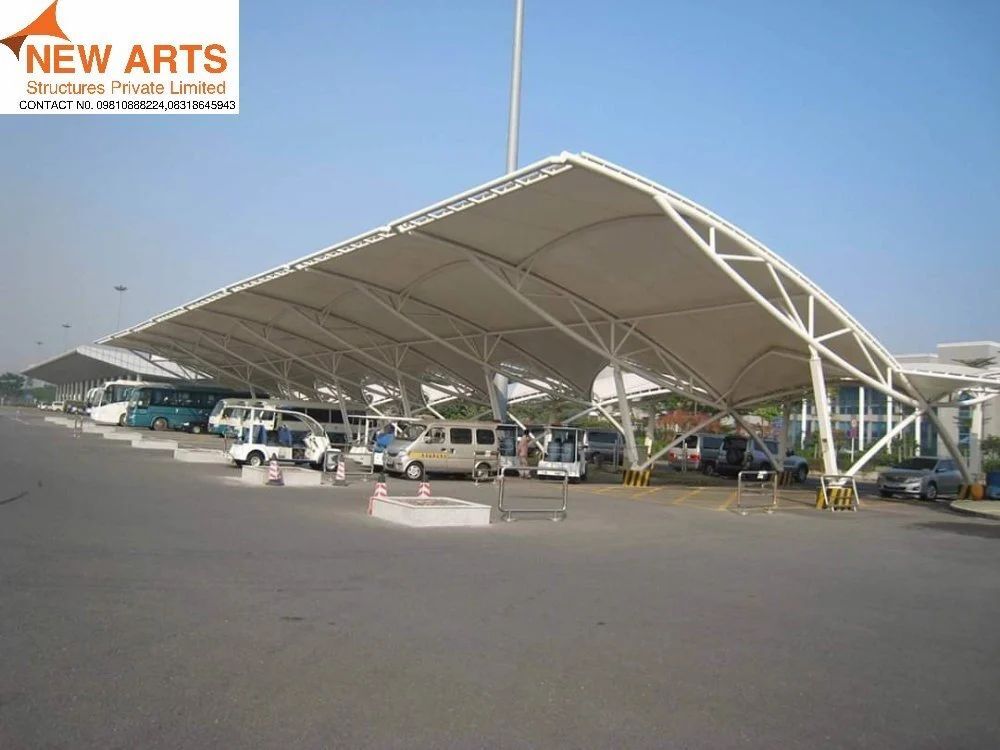 Modular Airport Tensile Structure - Color: White