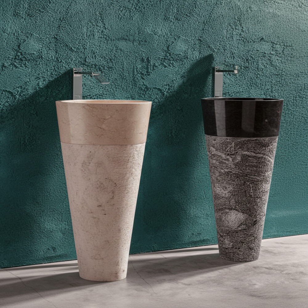 Designer Stone Pedestal Wash Basin