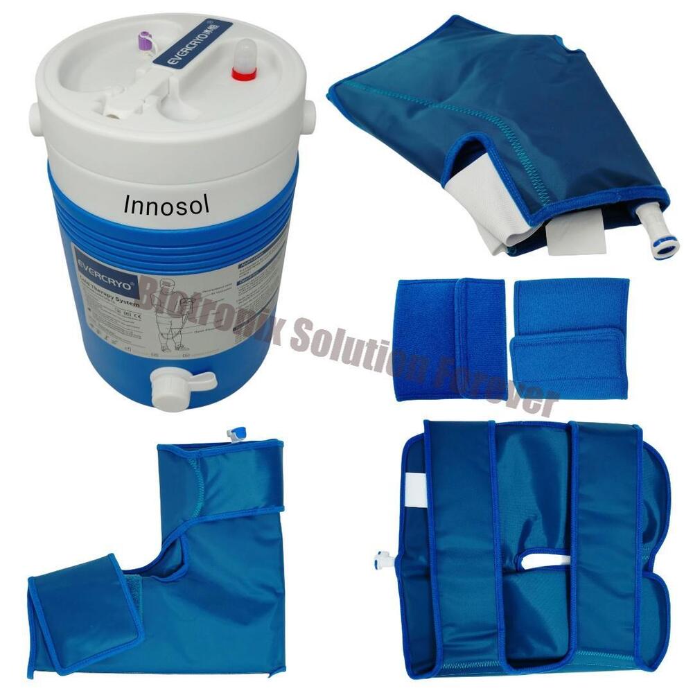 Complete Cryo Cooling System with Interchangeable Body Wraps