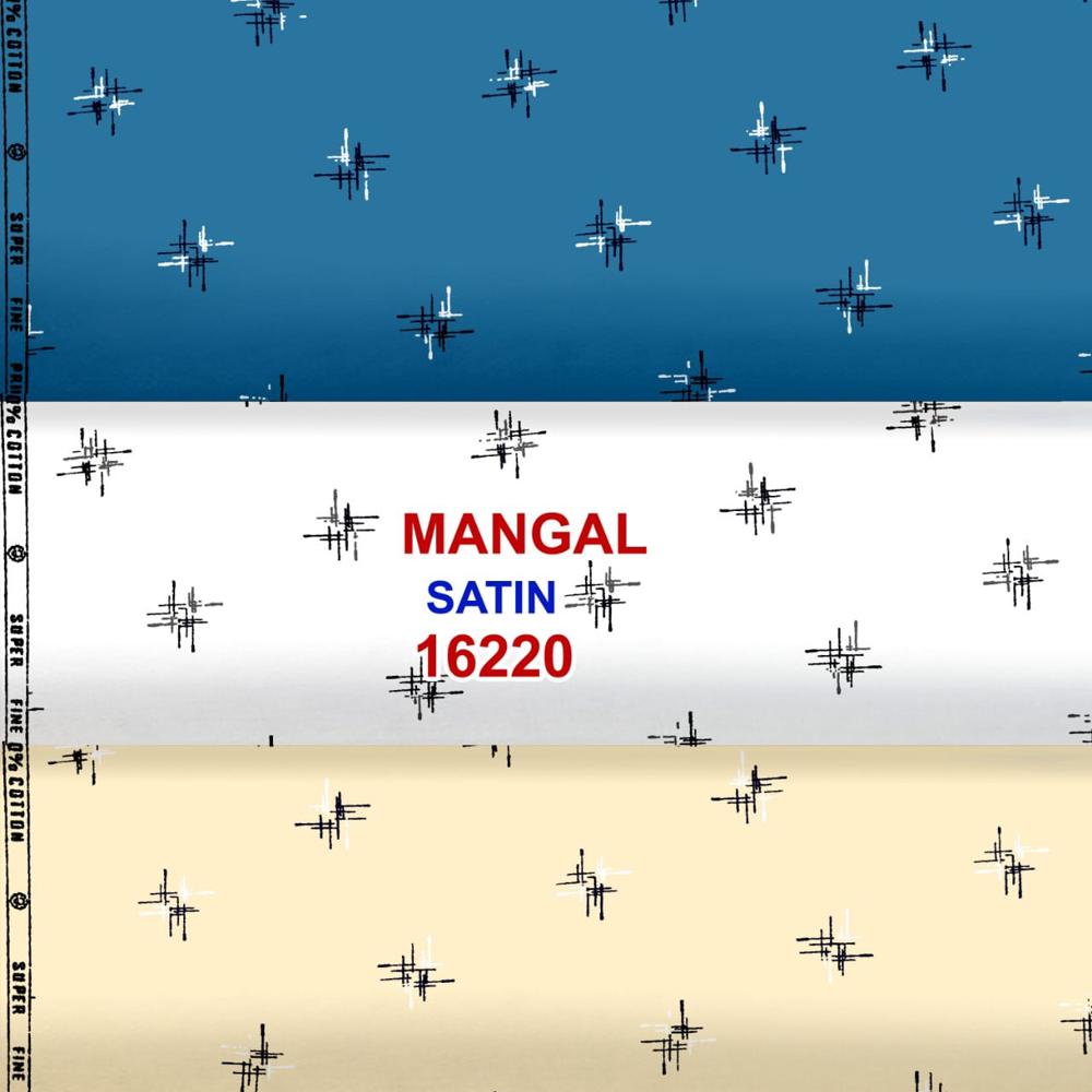 Cotton Satin Printed Shirting Fabric