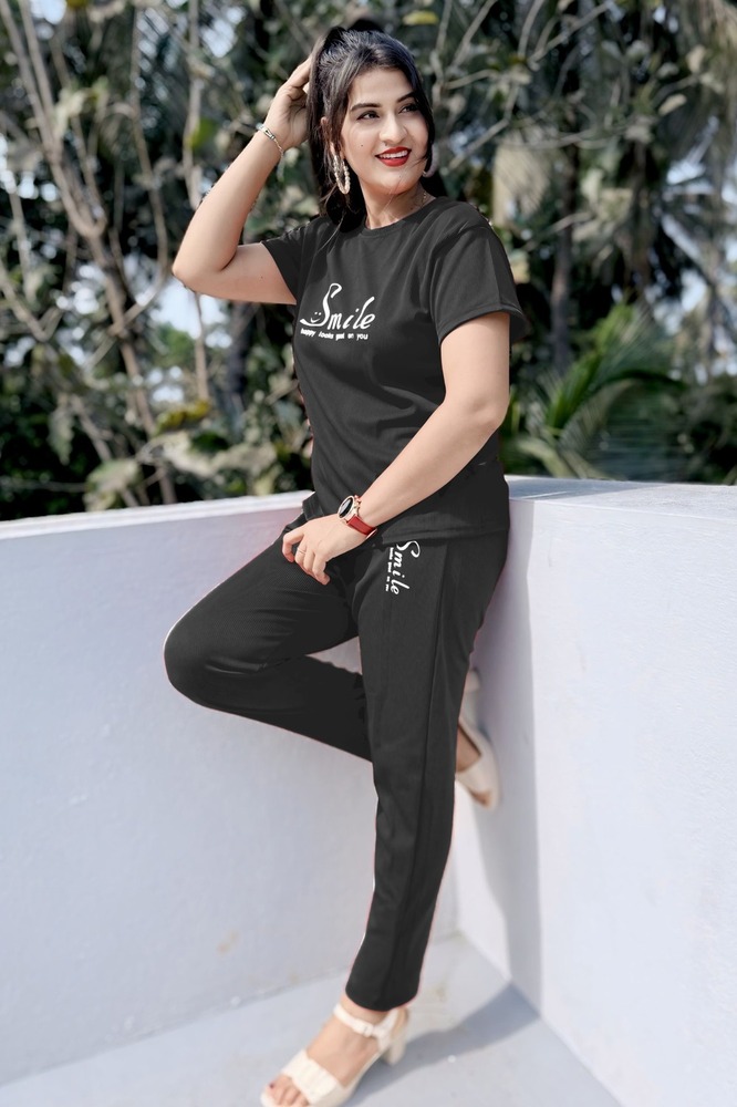 Printed Mario Rib Ladies Nightwear Dress - Color: Different Available