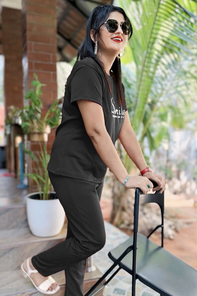 Printed Mario Rib Ladies Nightwear Dress