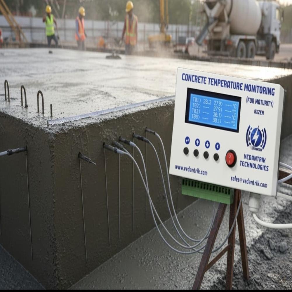 Real Time Mass Concrete Temperature Monitoring System