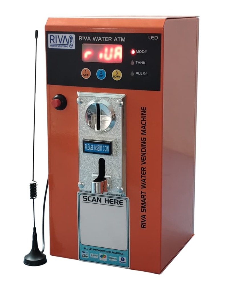 Coin + UPI Water ATM with LED Display