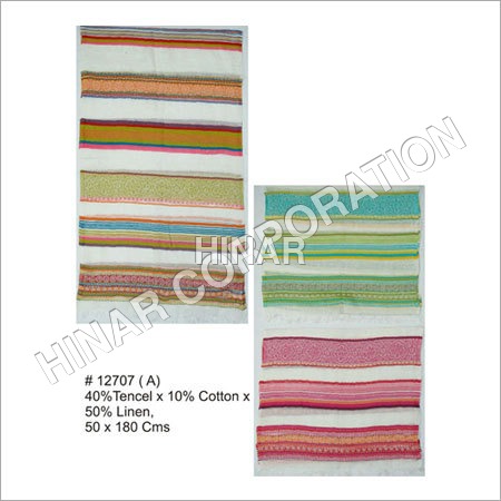 कंप्यूटर द्वारा डिज़ाइन किए गए कॉटन और लिनन शॉल