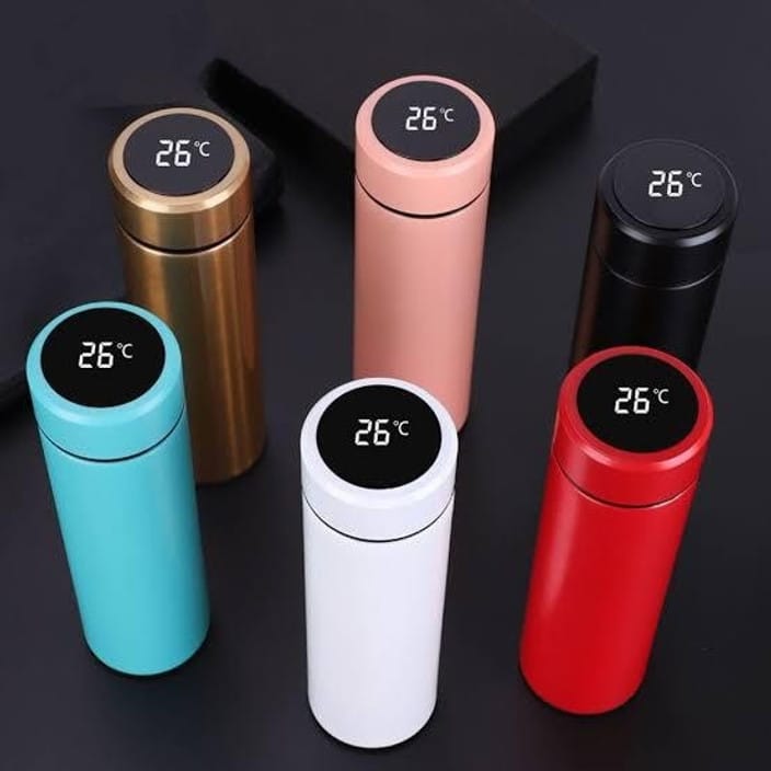 Stainless Steel Hot And Cold Water Bottle - 500ml Capacity, Silver Color, Round Shape, Leak Proof, Screw Cap, 1-year Warranty | Industrial Use: Beverage