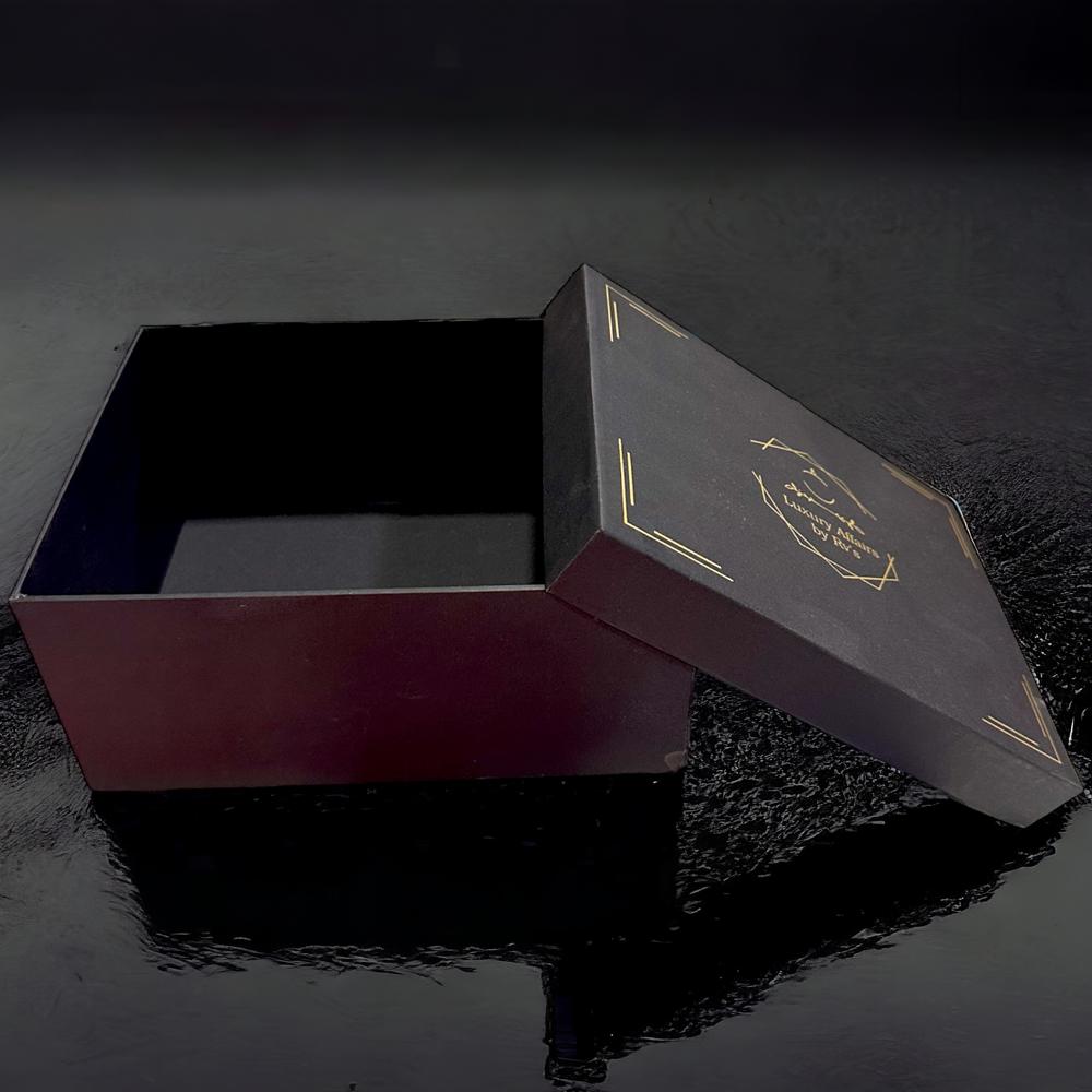 Top Bottom Gold Foil Box