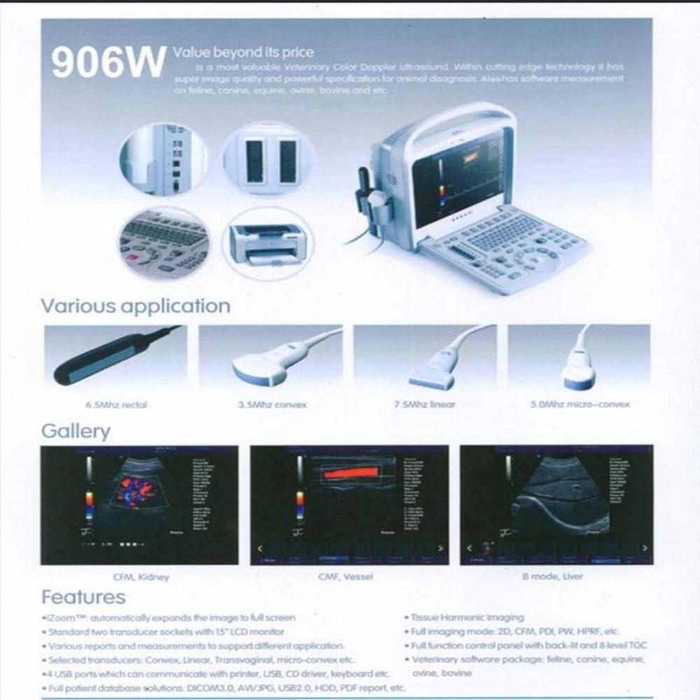 Veterinary Ultrasound SUN-906W