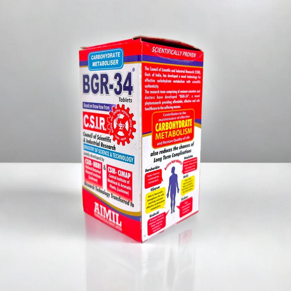 Aimil Bgr-34 100 Tablets - Age Group: For Adults