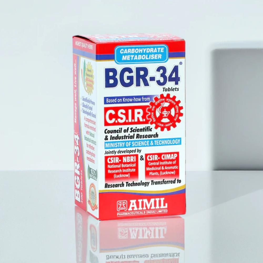 Aimil Bgr-34 100 Tablets - Age Group: For Adults