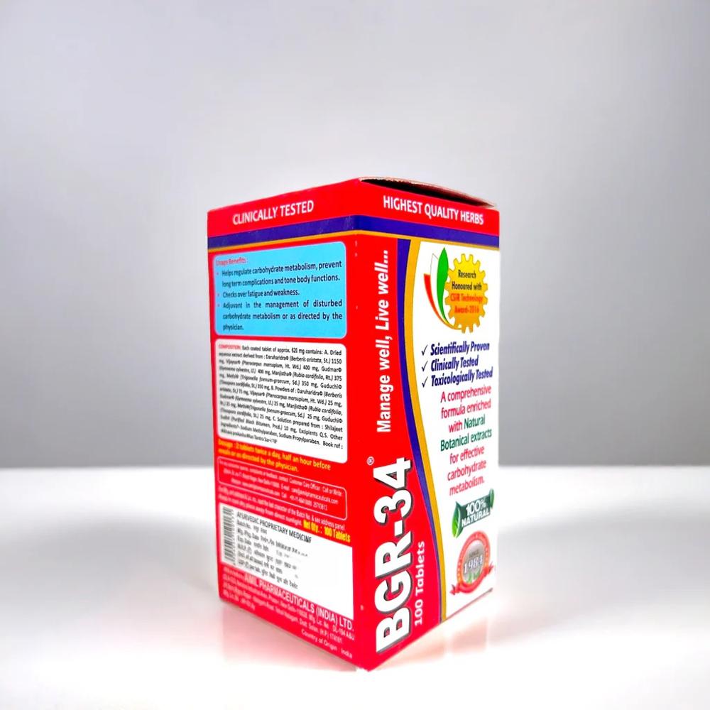 Aimil Bgr-34 100 Tablets - Age Group: For Adults