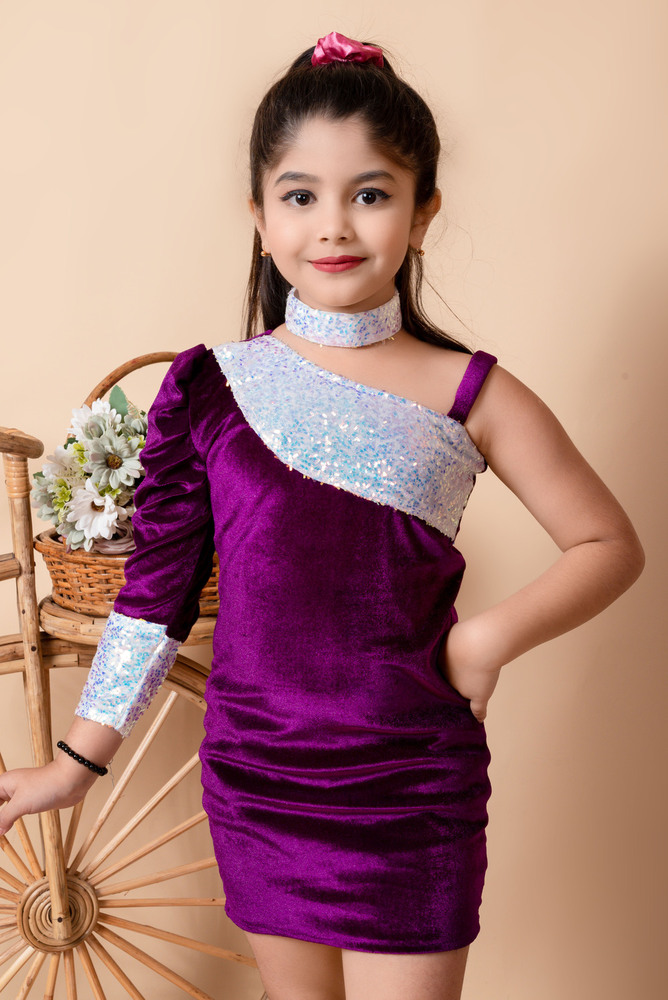 Girls Modern Comfy Frocks And Purple Dresses