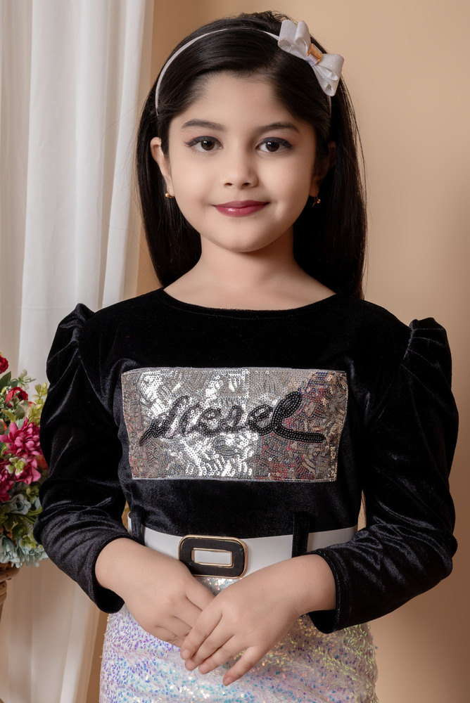 Girls Modern Comfy Girls Frocks And Black Dress