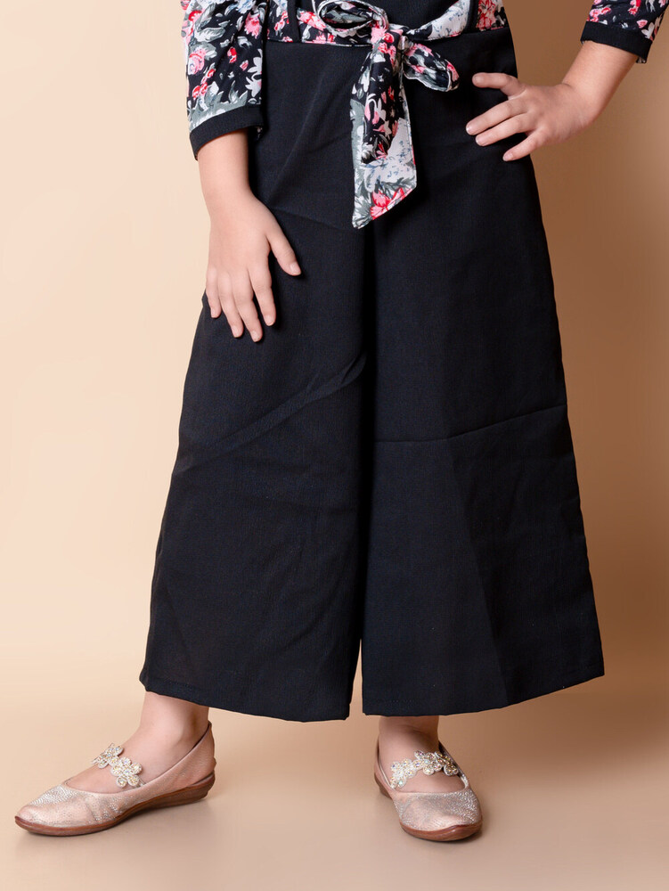 Girls Self Designed Premium Cotton Jumpsuit Red Dress - Color: Different Available