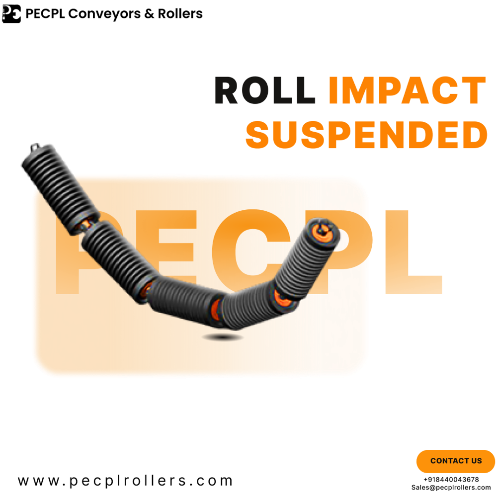 Conveyor Impact Idler - Color: Black