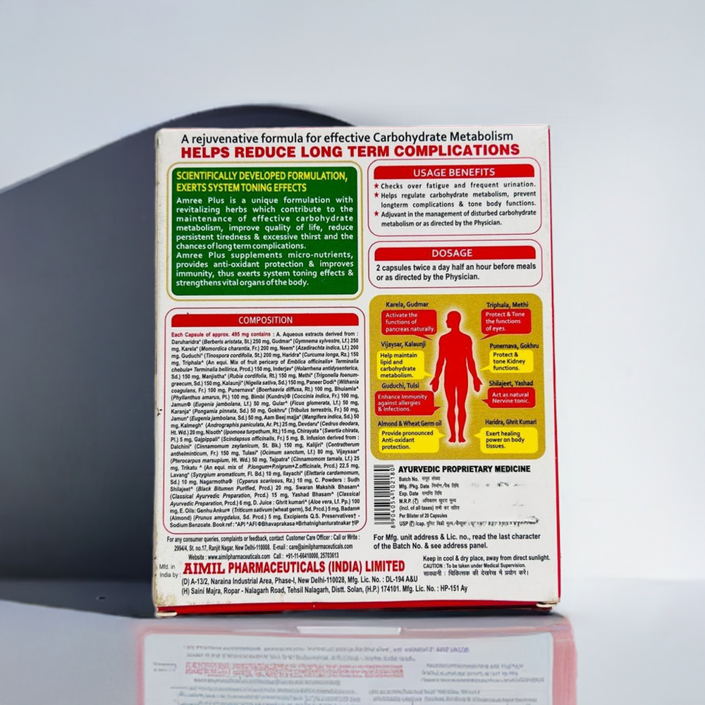 Aimil Amree Plus 20 Capsules