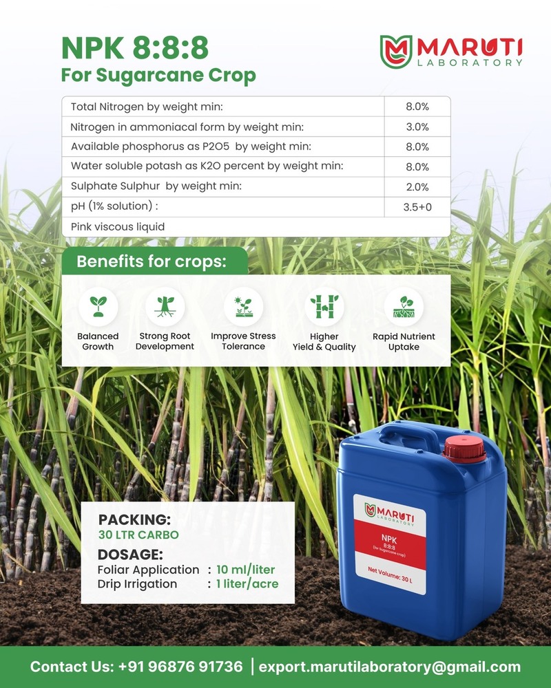 NPK 8:8:8 (for Sugarcane crop)