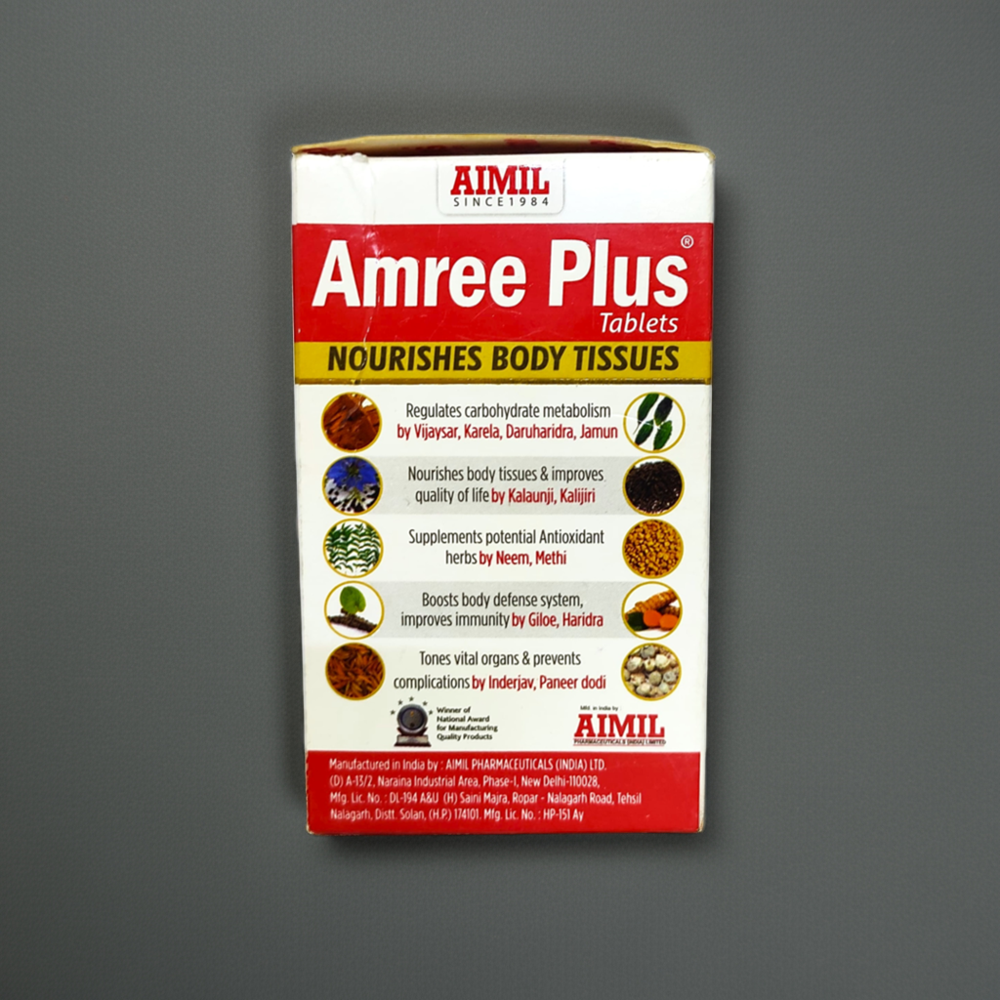 Aimil Amree Plus 60 Tablets - Age Group: For Adults
