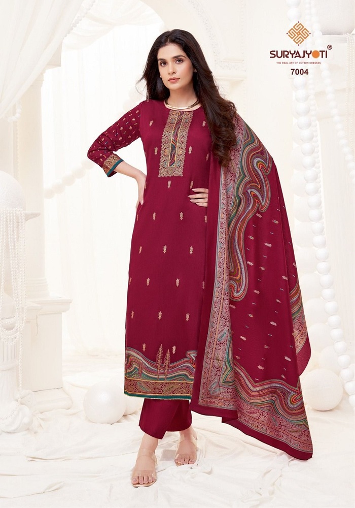 Suryajyoti Pallavi Vol-7  Dress Material