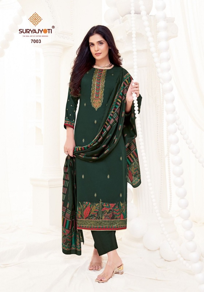 Suryajyoti Pallavi Vol-7  Dress Material