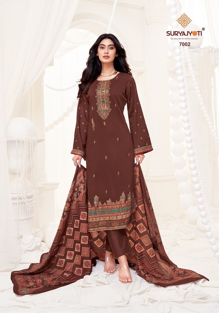 Suryajyoti Pallavi Vol-7  Dress Material