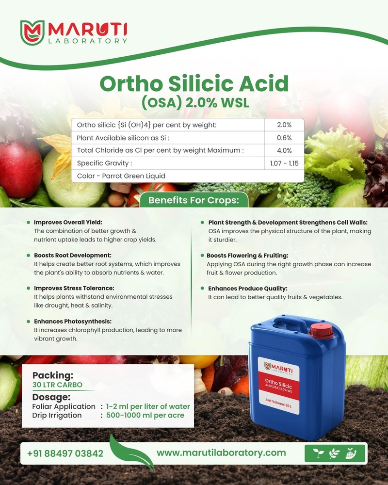 Ortho Silicic Acid (OSA) 2.0% WSL