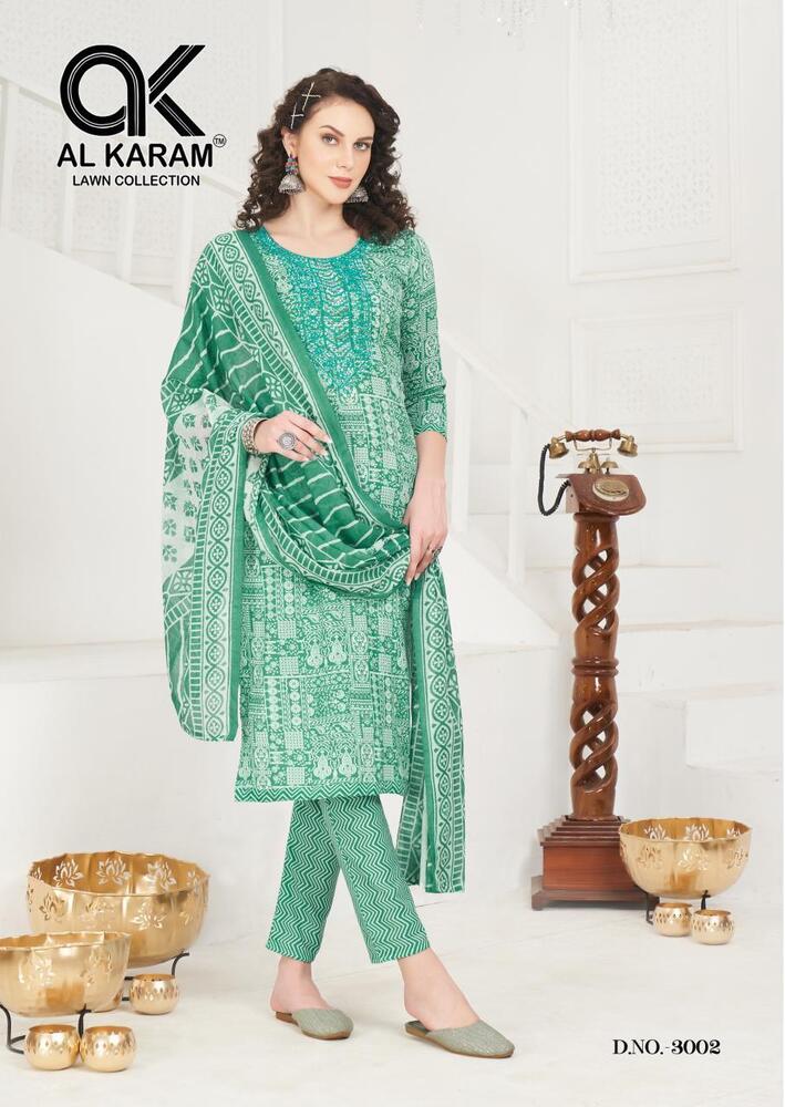 Alkaram Heritage Vol-3  Karachi Dress Material