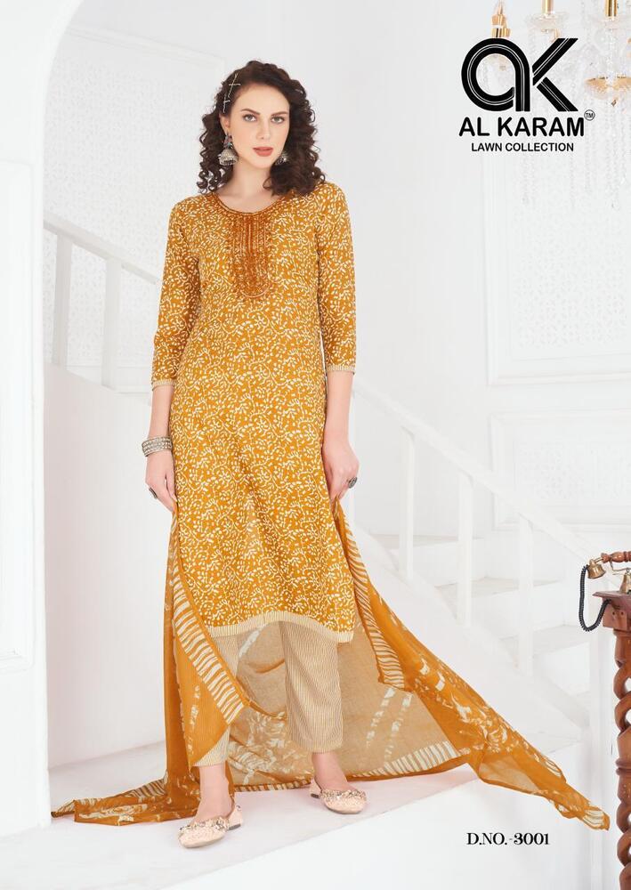Alkaram Heritage Vol-3  Karachi Dress Material