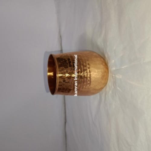 Copper Hammered Drinking Glass - Color: Various Available