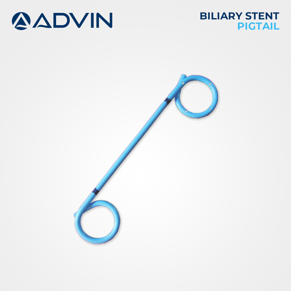 Plastic Biliary Tube for Drainage Double Pigtail  8 Fr