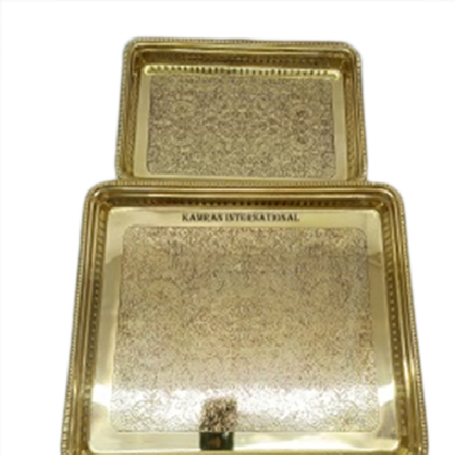Metal Brass Designer Tray