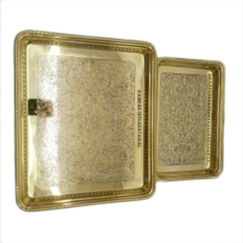 Metal Brass Designer Tray