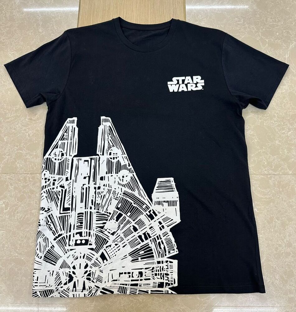 Mens Cotton Printed T-Shirt - Color: Black