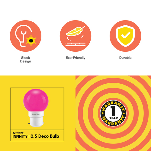 Sun King Infinity Deco Bulb 0.5w B22d Base Led Bulb