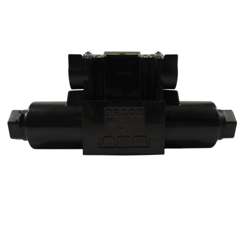Yuken DSG-01-3C10-D24-70 - Cast Iron, 1/4 Inch Port, 24V DC, 3-Position 4-Way Solenoid Directional Valve, IP65 Dust and Water Resistant, Manual Override