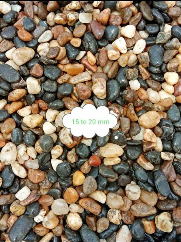Natural indian river stone m beach pebbles stone / roudn landscaping  river pebbles / mix color pebbles