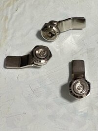 Panel Door Lock - Color: Silver