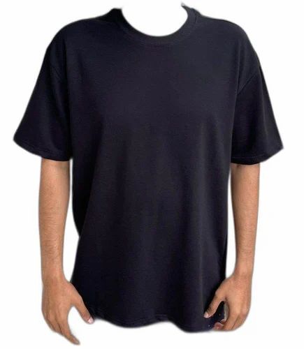 Round Neck T Shirt - Color: Black