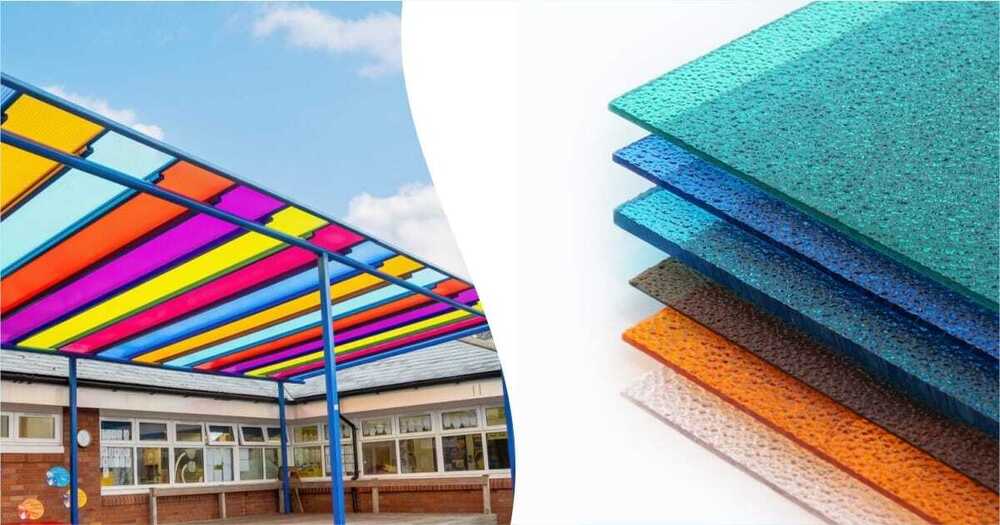 Polycarbonate Embossed Sheets - Color: Multicolor