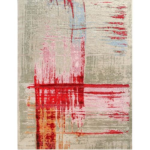 10x14 Feet Camel Pink Color Carpet