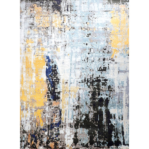 9x12 Feet Blue Gold Color Carpet