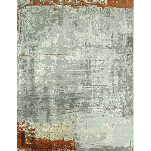 9x12 Feet Grey Rust Color Carpet