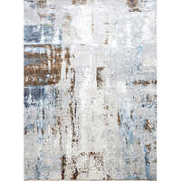 Bm 7008   8x10 Feet Grey Blue  Wool/silk - Advantage: Fire-resistant