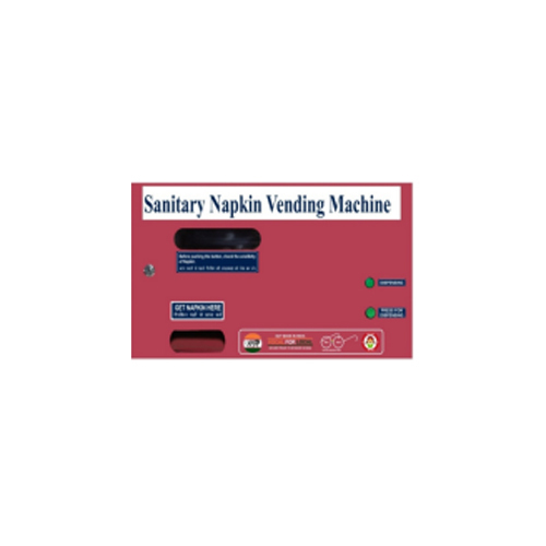 A 25 Free Vend Automatic Sanitary Napkin Vending Machine - Color: Red