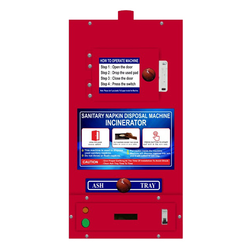 Gi 50 D Sanitary Pad Incinerator - Color: Red