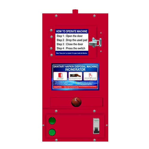 Gi 50 Wod Sanitary Pad Incinerator - Color: Red